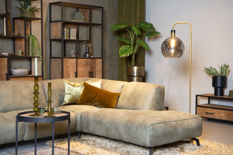 Lucide JULIUS - Stojacia lampa - Ø 28 cm - 1xE27 - Smoke Grey